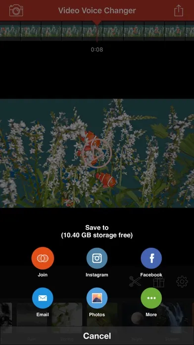 Zrzuty ekranu Video Voice Changer-Fun Editor