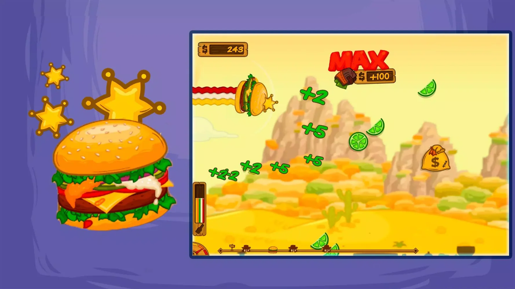 Tangkapan layar Mad Burger 3: Wild West