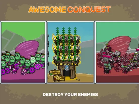 Awesome Conquest: Mass Battler iPad  スクリーンショット