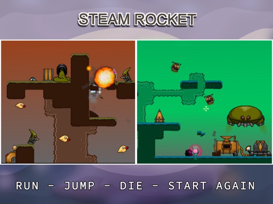 Steam Rocket: Platformer Game iPad 应用截图