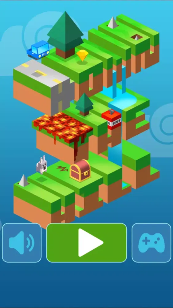 Down the Valley: warrior jump down game! Screenshots