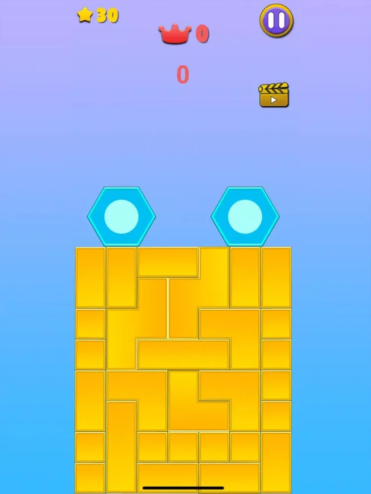 Capturas de tela do Hexagon Block Drop iPad 