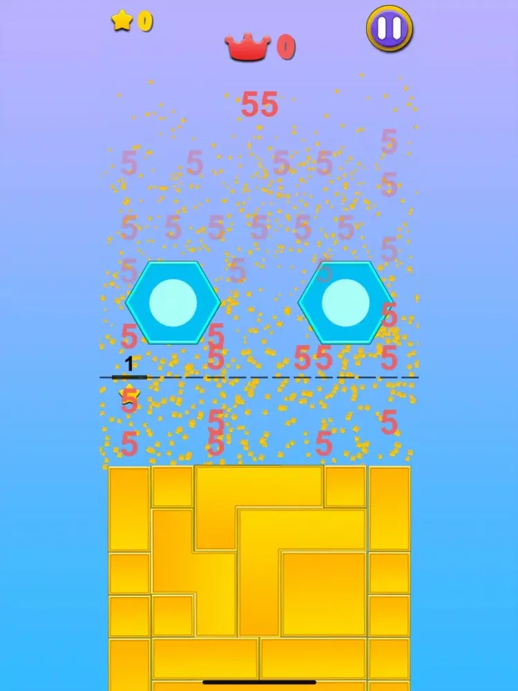 Capturas de tela do Hexagon Block Drop iPad 
