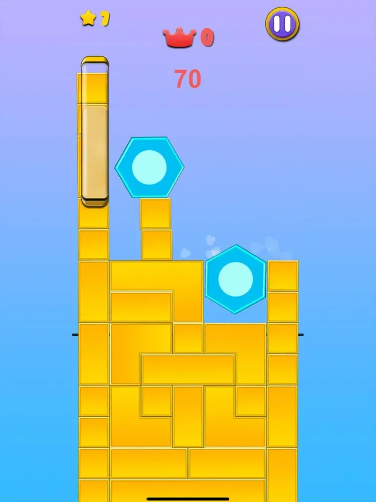 Capturas de tela do Hexagon Block Drop iPad 