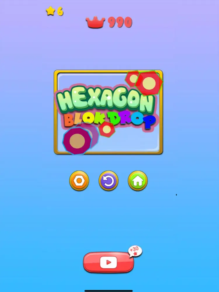 Capturas de tela do Hexagon Block Drop iPad 