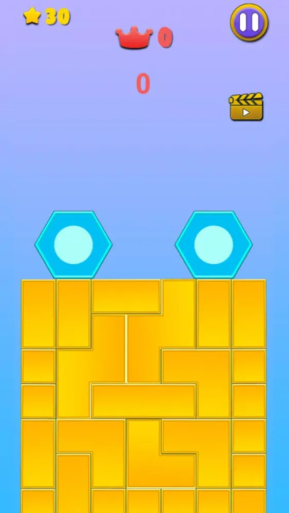 Capturas de tela do Hexagon Block Drop