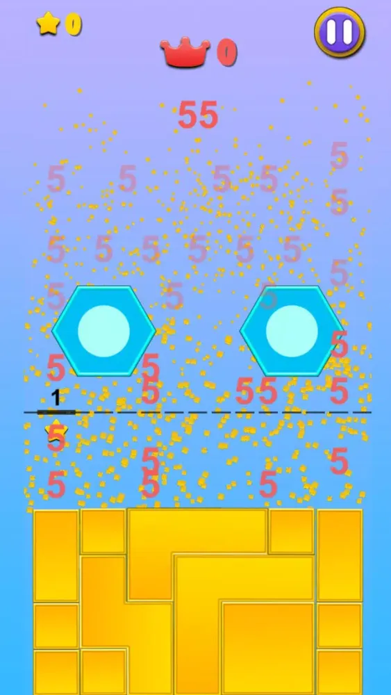 Capturas de tela do Hexagon Block Drop