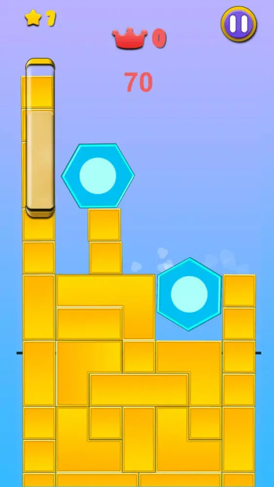 Capturas de tela do Hexagon Block Drop