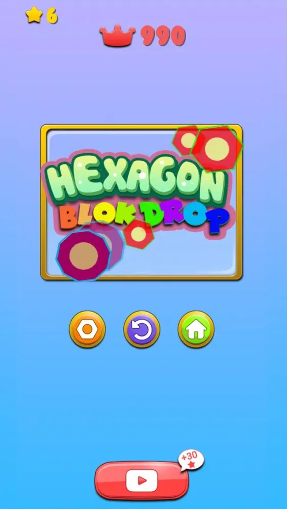 Capturas de tela do Hexagon Block Drop