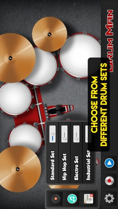 Tangkapan skrin Drum Man - Play Drums, Tap Beats & Make Cool Music
