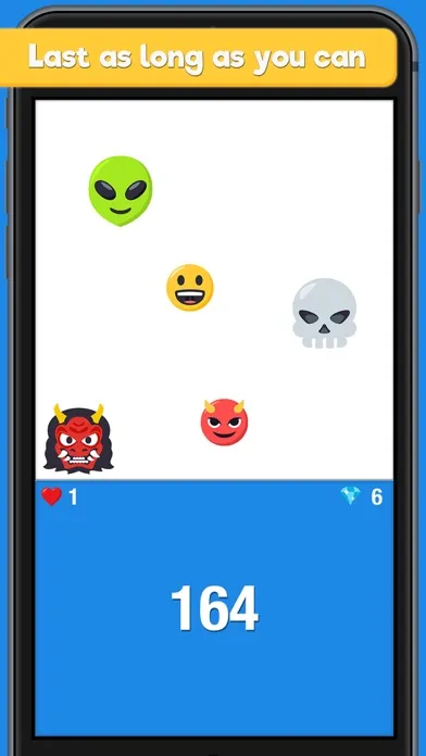 ภาพหน้าจอของ Dodge the Emoji - An Endless Dash & Avoid Game