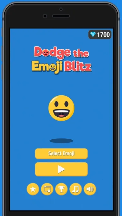 ภาพหน้าจอของ Dodge the Emoji - An Endless Dash & Avoid Game