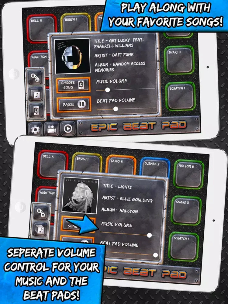 Capturas de pantalla de Epic Beat Pad - Awesome Sound Program Machine and Music Maker App (FREE) iPad 