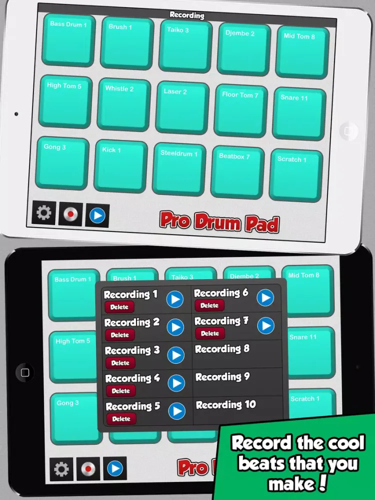 Pro Drum Pad - Awesome Beat Program Machine and Music Maker App iPad  스크린샷