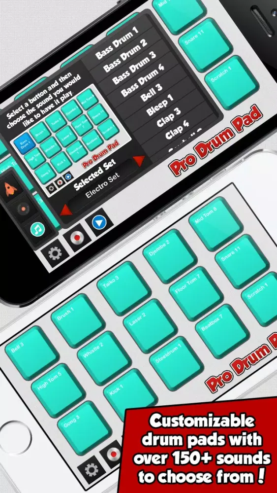 Pro Drum Pad - Awesome Beat Program Machine and Music Maker App 스크린샷