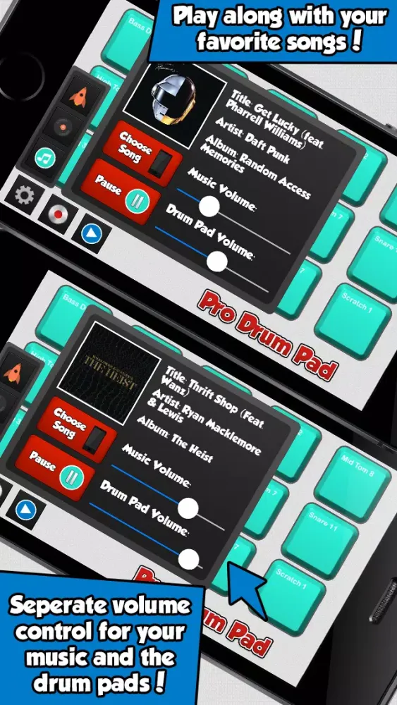 Pro Drum Pad - Awesome Beat Program Machine and Music Maker App 스크린샷