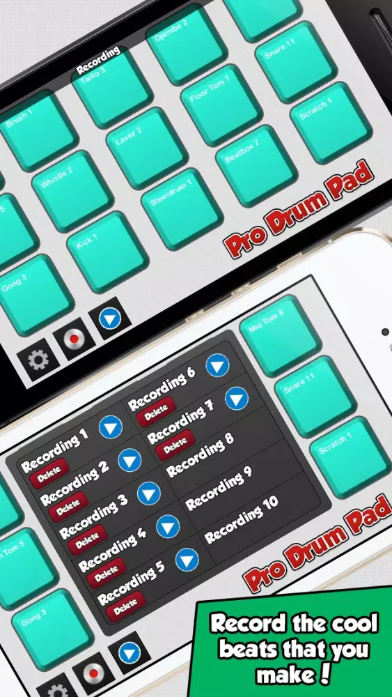 Pro Drum Pad - Awesome Beat Program Machine and Music Maker App 스크린샷