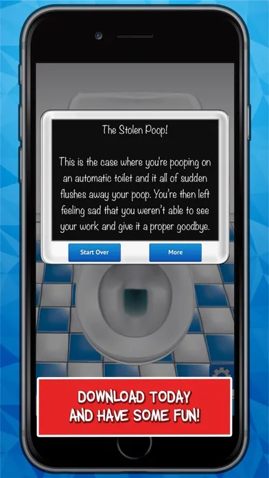 Capturas de tela do The Poo Calculator - A Funny Finger Scanner with Bathroom Humor Jokes App (FREE)