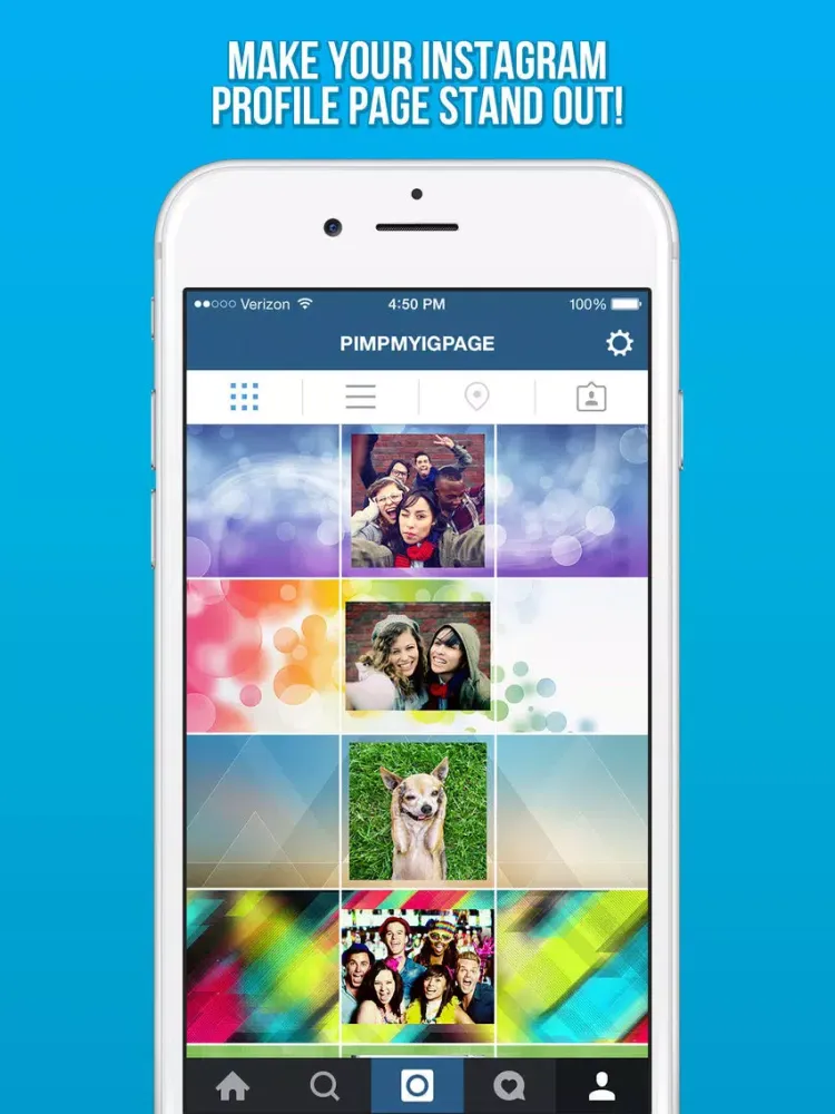 Awesome Background Banner Maker for Instagram - Get More Likes On Your IG Profile Page Photos iPad  স্ক্রিনশট