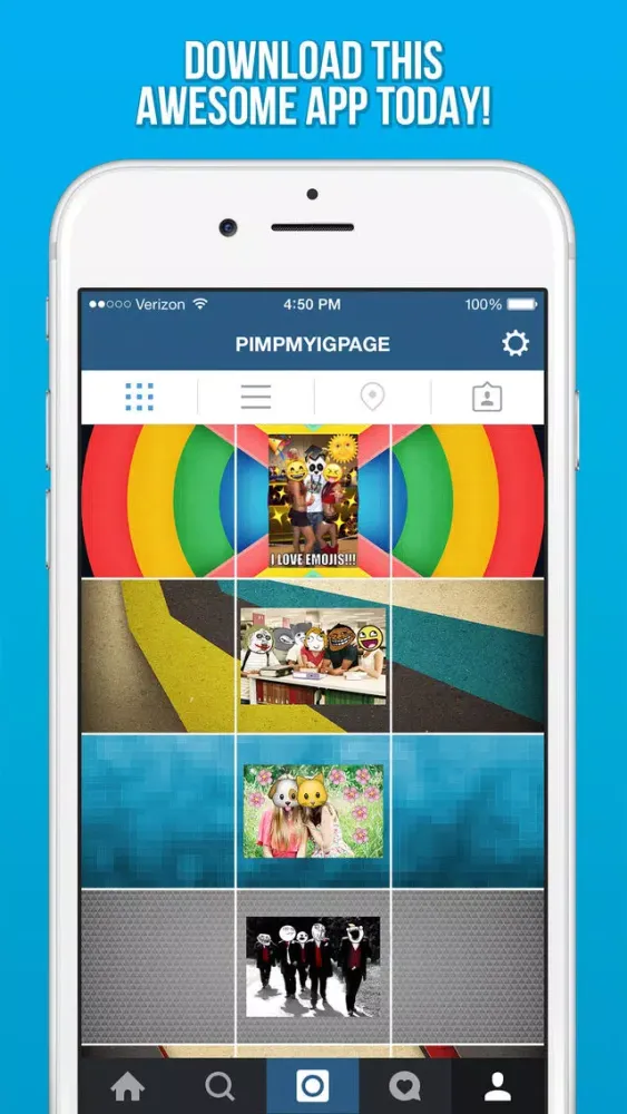 Awesome Background Banner Maker for Instagram - Get More Likes On Your IG Profile Page Photos স্ক্রিনশট