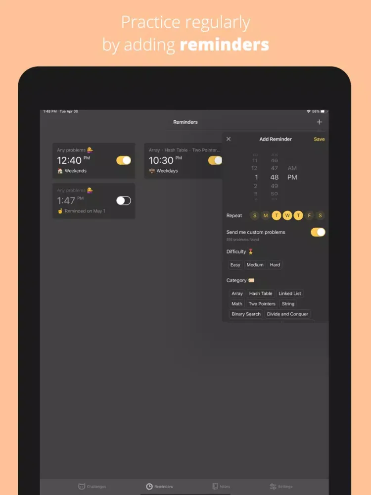 AlgoKitty iPad  स्क्रीनशॉट
