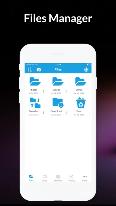 Ảnh chụp màn hình của File Manager - Browser