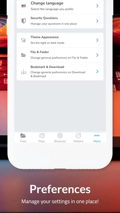 Ảnh chụp màn hình của File Manager - Browser