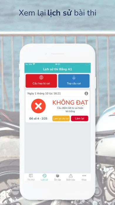 Bằng lái xe máy A1 Ekran Görüntüleri