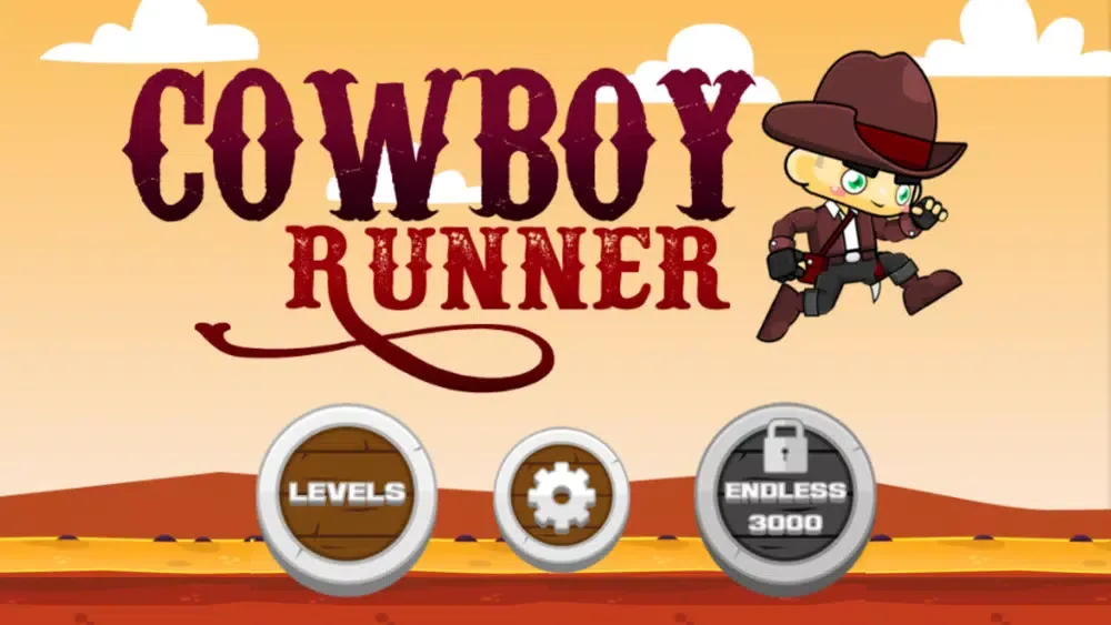 Tangkapan skrin Cowboy Run Game Adventure