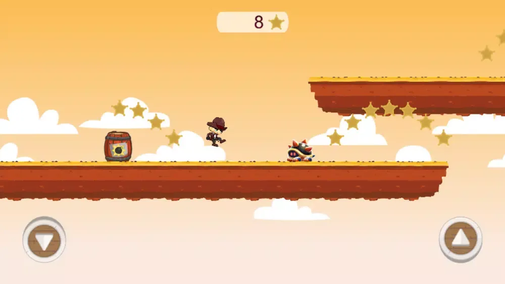 Tangkapan skrin Cowboy Run Game Adventure