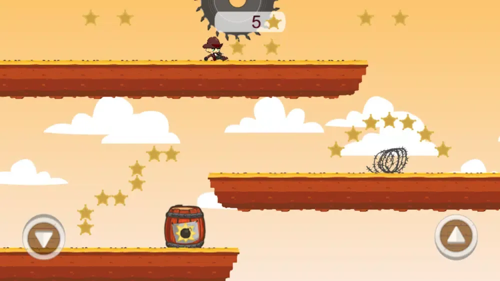 Tangkapan skrin Cowboy Run Game Adventure