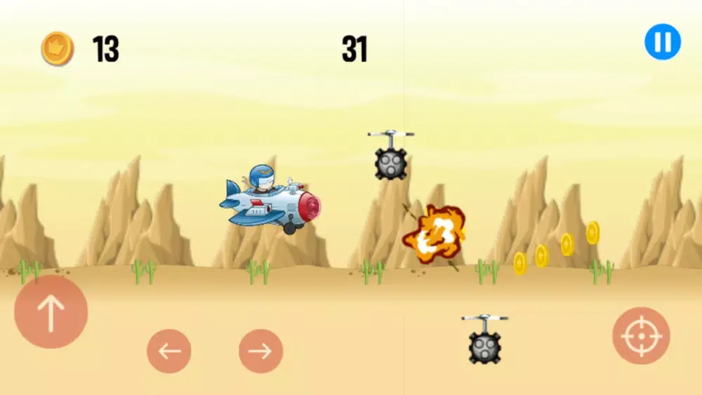 Tangkapan skrin Airplane Pilot : Alien Fighter Game