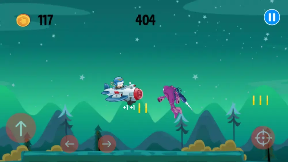 Tangkapan skrin Airplane Pilot : Alien Fighter Game