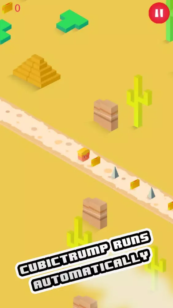 Captures d'écran de Cubic Trump : Build The Wall And Collect Tacos