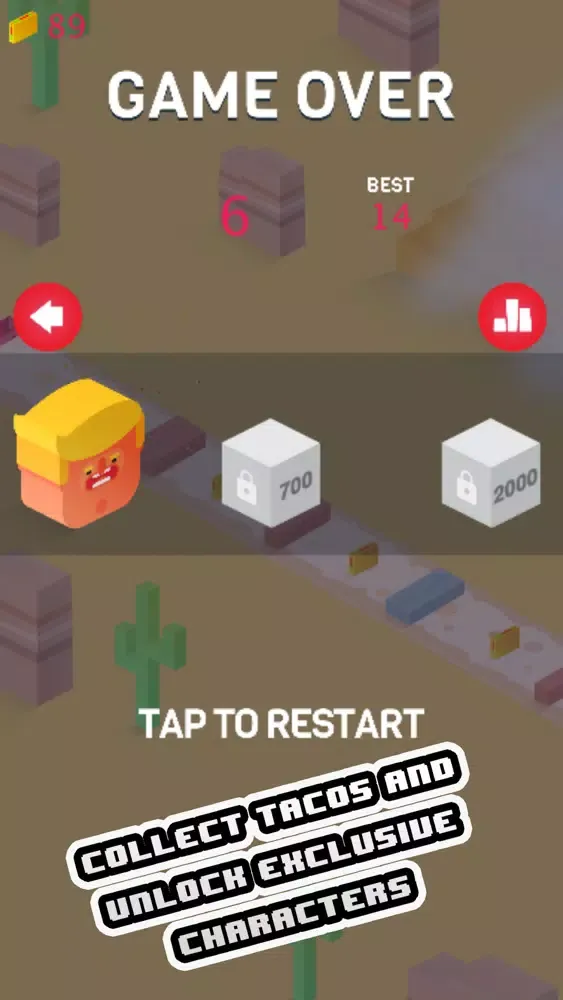 Captures d'écran de Cubic Trump : Build The Wall And Collect Tacos