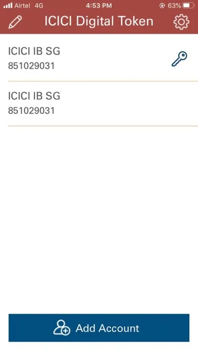 ICICIDigitalToken Ekran Görüntüleri