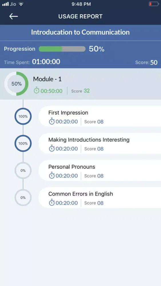 Zrzuty ekranu Learner's Box