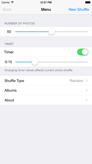 Tangkapan skrin Photo Shuffle 3D