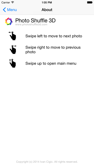 Tangkapan skrin Photo Shuffle 3D