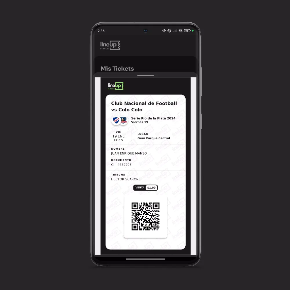 Zrzuty ekranu LineUp Tickets