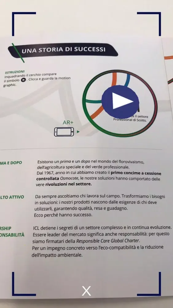 Captures d'écran de ICL Augmented reality – Company profile + Italia