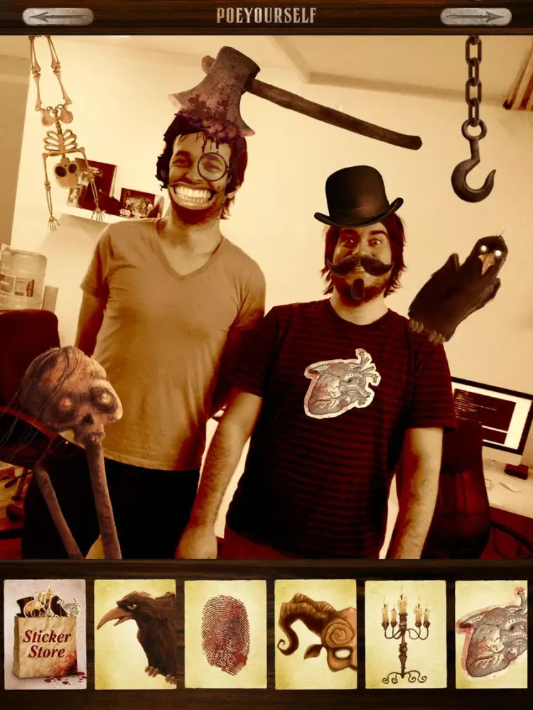 Capturas de pantalla de Poe Yourself - Take a photo and enjoy macabre! iPad 