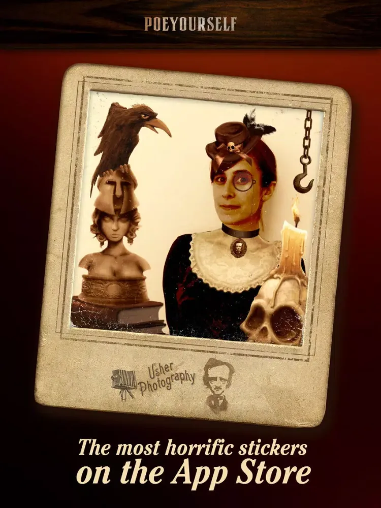 Capturas de pantalla de Poe Yourself - Take a photo and enjoy macabre! iPad 