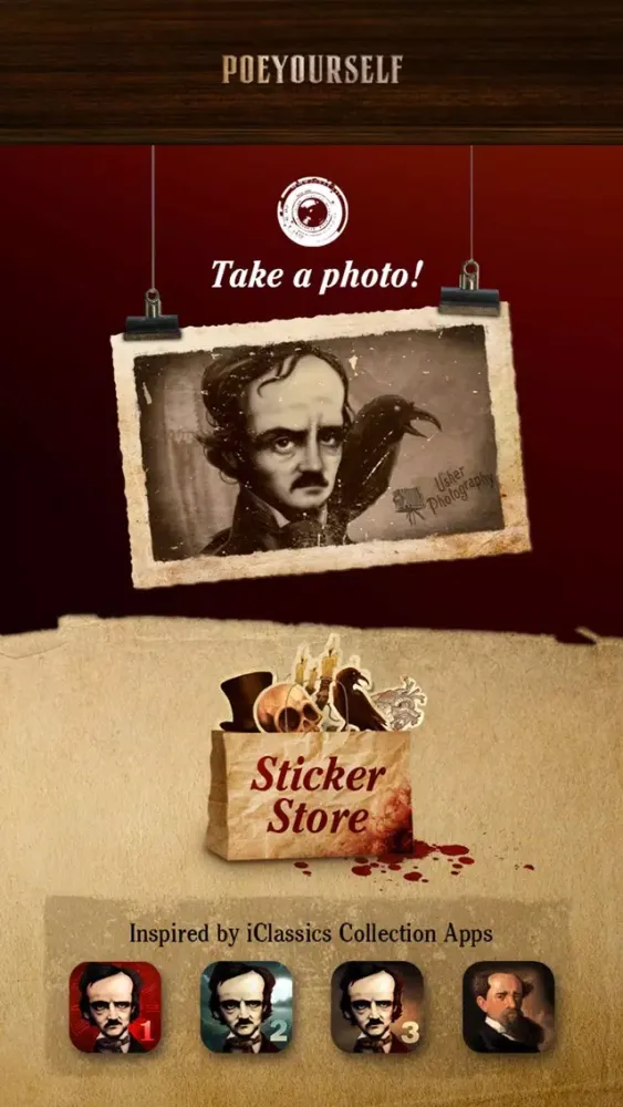 Capturas de pantalla de Poe Yourself - Take a photo and enjoy macabre!