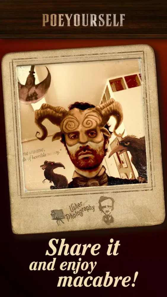Capturas de pantalla de Poe Yourself - Take a photo and enjoy macabre!