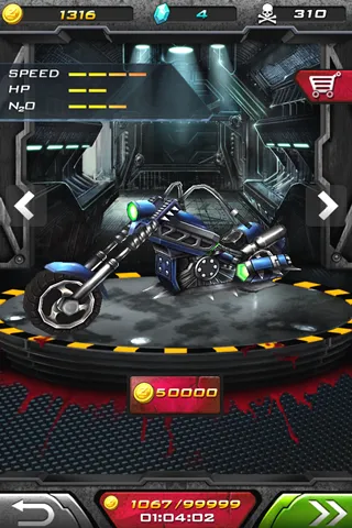 Captures d'écran de Death Moto 2 : Zombile Killer