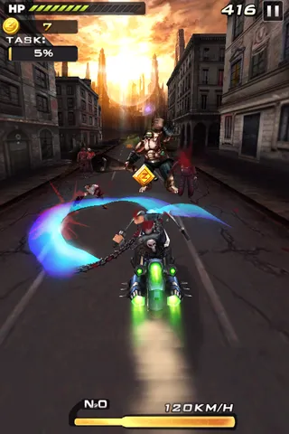 Captures d'écran de Death Moto 2 : Zombile Killer