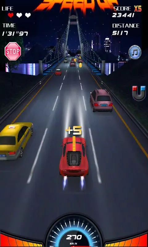 Tangkapan skrin Speed Night