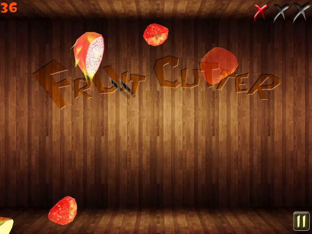 Tangkapan skrin Fruit Cutter iPad 