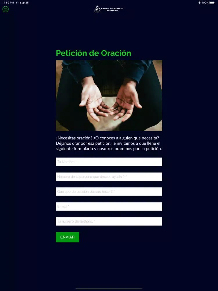 Fuente de Vida Mahanaim iPad 应用截图